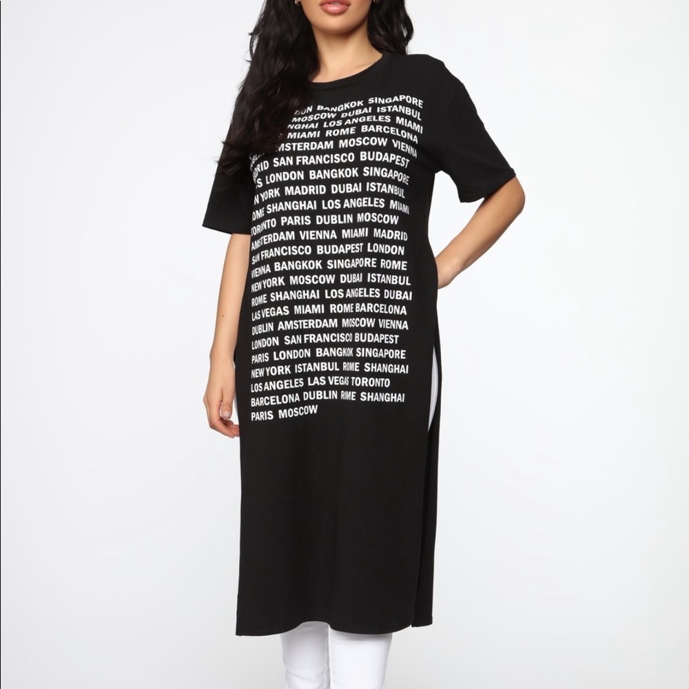 New Fashion nova black maxi top